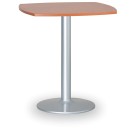 Konferenztisch rund, Bistrotisch FILIP II, 66x66 cm, graue Fußgestell, Platte Calvados