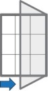 Korková informačná vitrína, 720 x 980 mm