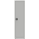 KOVONA Werkstattregalschrank, 4 Einlegeböden, geschweißt, 508 x 400 x 1950 mm, grau