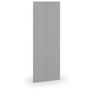 Křídlové dveře, pár, výška 2087 mm, šedá