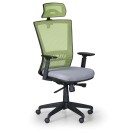 Krzesło biurowe ALMERE, zielono/szare
