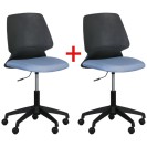 Krzesło biurowe CROOK 1+1 GRATIS, niebieski