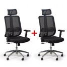 Krzesło biurowe CROSS 1+1 GRATIS, czarny