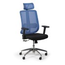 Krzesło biurowe CROSS, niebieski