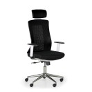 Krzesło biurowe EDEN, czarno/białe