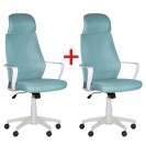 Krzesło biurowe FRESH 1+1 GRATIS, niebieski