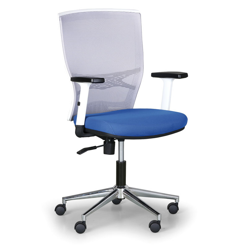 Krzesło biurowe HAAG 1+1 GRATIS, szaro/niebieski