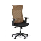 Krzesło biurowe HARPER 1+1 GRATIS, brązowe