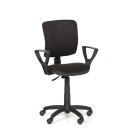 Krzesło biurowe MILANO II z podłokietnikami - czarny