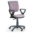Krzesło biurowe MILANO II z podłokietnikami - szare