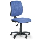 Krzesło biurowe TORINO II bez podłokietników, niebieske