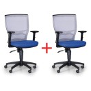 Krzesło biurowe VENLO 1+1 GRATIS, szaro/niebieski