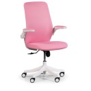 Krzesło biurowe z siatkowanym oparciem BUTTERFLY 1+1 GRATIS, różowy
