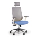 Krzesło biurowe z siatkowanym oparciem ENVY, niebieskie