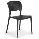 Krzesło do jadalni plastikowe EASY II, czarne