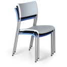 Krzesło do jadalni plastikowe FOREVER, niebieskie