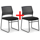 Krzesło konferencyjne MYSTIC 1+1 GRATIS, czarny