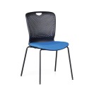 Krzesło konferencyjne plastikowe OPEN, niebieskie