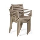 Krzesło ogrodowe SLENDER 3+1 GRATIS, beżowy