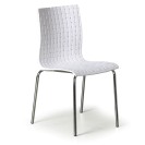 Krzesło plastikowe MEZZO 3+1 GRATIS, białe