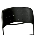 Krzesło plastikowe SQUARE, czarne