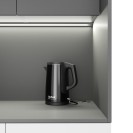 Kuchyňská policová skříň NIKA 1000 x 600 x 2000 mm, grafitová