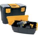 Kunststoffkoffer für Werkzeuge mit Zusatzbox 460x280x455 mm