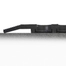 Mata z twardej gumy, przeciwzmęczeniowa przy pracy stojącej, gumowa, 0,9 x 1,5 m, czarna