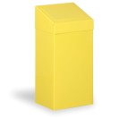 Metallmülleimer für Mülltrennung, 45 l, gelb