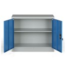 Metallschrank, Aktenschrank, zerlegt, 1 Regalboden, 950 x 800 x 400 mm, blau