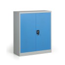 Metallschrank, Aktenschrank, zerlegt, 2 Regalböden, 950 x 1150 x 400 mm, blau