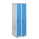 Metallspind ECONOMIC, zerlegt, blaue Tür, Drehriegelschloss