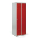 Metallspind ECONOMIC, zerlegt, rote Tür, Drehriegelschloss