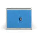 Metalowa szafa, demontowana, 1 półka, 950 x 800 x 400 mm, niebieski