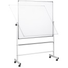 Mobile drehbare zweiseitiges Whiteboard auf Rollen, magnetisch, 1200 x 900 mm
