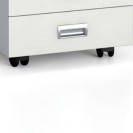 Mobilný zásuvkový kontajner PRIMO, 4 zásuvky, biela