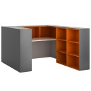 Möbelset U02 SEGMENT, rechts, graphit/orange/weiß
