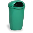 Mülleimer auf Pfosten DINOVA für draußen, 50 l, hellgrün
