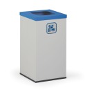 Mülleimer für mülltrennung, 42 l, ohne Innenbehälter, grau/blau