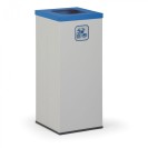 Mülleimer für mülltrennung, 50 L, ohne Innenbehälter, grau/blau