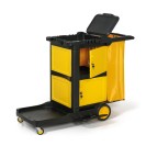 Multifunkční úklidový vozík, žlutý
