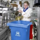 Nádoba na kuchyňský odpad FATBOXX, 120 litrů, modrá