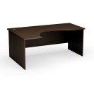 Narożny stół biurowy PRIMO Classic, zaokrąglony 1800 x 1200 mm, lewy, wenge