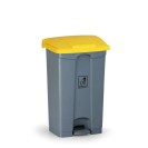 Nášľapný viacúčelový kôš na odpadky 87 litrov, 480 x 360 x 820 mm, žltá