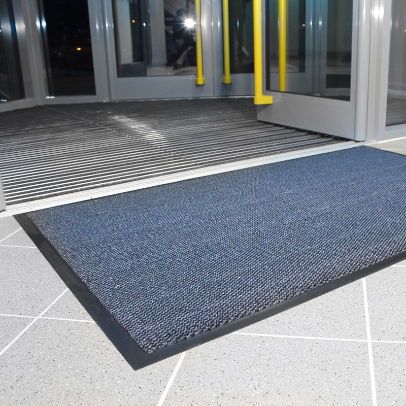 Ökonomische Polypropylen-Matte, reinigen, 600 x 900 mm, blau