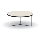 Okrúhly konferenčný stôl TENDER, výška 275 mm, priemer 900 mm, zemitá