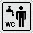 Piktogramm - Waschraum, WC Herren