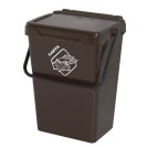 Plastik Mülleimer für mülltrennung, 35 l, braun
