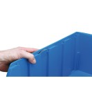 Plastikowy pojemnik COMPACT, 316 x 500 x 200 mm, niebieski