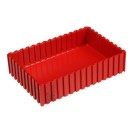 Plastikowy pojemnik na narzędzia 35-150x100 mm, czerwony